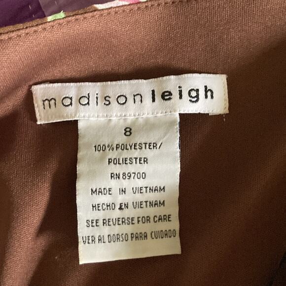 Madison Leigh Pink & Brown 3 Piece Top, Skirt, & Pant Set, Size 8 - Picture 11 of 14